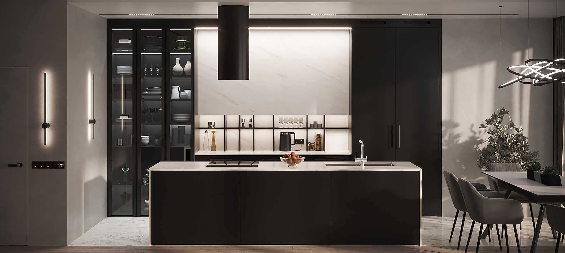 эмаль цвет Чёрный / Мрамор Леванто Белый 